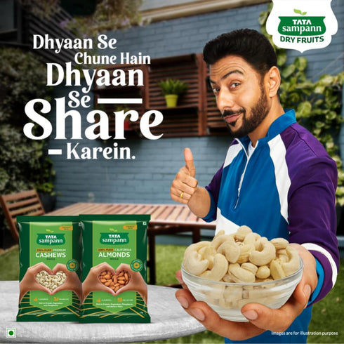 Tata Sampann Pure Cashews Whole, Kaju